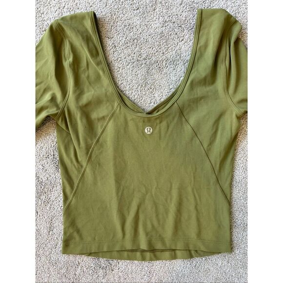 NWOT LULULEMON align long sleeve green Sz 4, $78 D8 - Picture 5 of 5